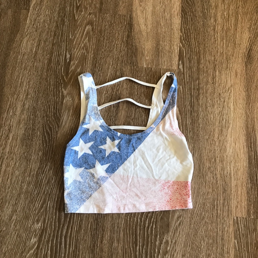 Urban outfitters BDG red white blue crop top